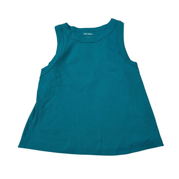 Old Navy Womens Turquoise Sleeveless Ribbed Tank Top L - Picture 5 of 9